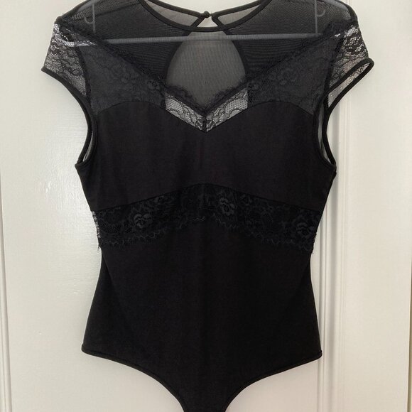 Bebe lace mesh bodysuit M - Picture 3 of 16